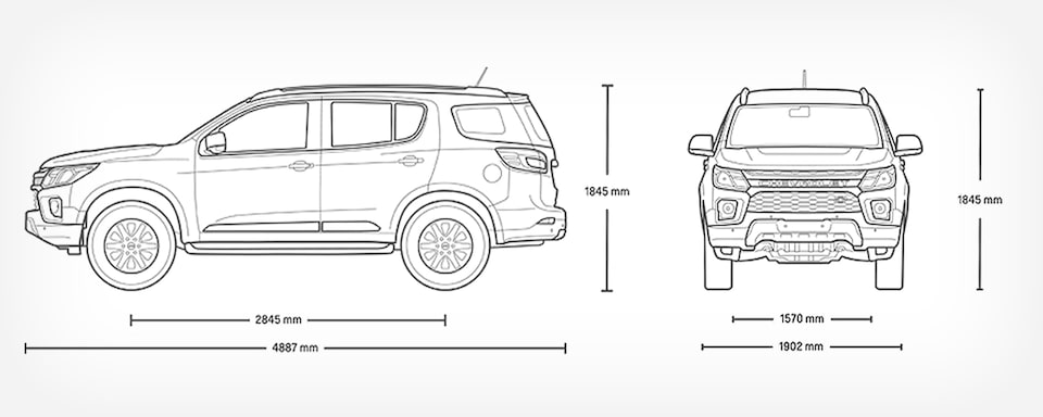 Chevrolet Trailblazer - Medidas de tu Camioneta 4x4